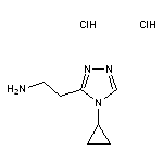 2-(4-cyclopropyl-4H-1,2,4-triazol-3-yl)ethan-1-amine dihydrochloride