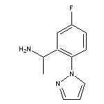 1-[5-fluoro-2-(1H-pyrazol-1-yl)phenyl]ethan-1-amine