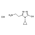 5-(2-aminoethyl)-4-cyclopropyl-4H-1,2,4-triazole-3-thiol hydrochloride