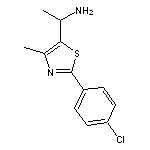 1-[2-(4-chlorophenyl)-4-methyl-1,3-thiazol-5-yl]ethan-1-amine