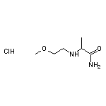 2-[(2-methoxyethyl)amino]propanamide hydrochloride