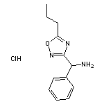 phenyl(5-propyl-1,2,4-oxadiazol-3-yl)methanamine hydrochloride