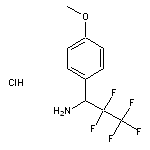 2,2,3,3,3-pentafluoro-1-(4-methoxyphenyl)propan-1-amine hydrochloride