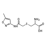 2-amino-3-({[(5-methyl-1,2-oxazol-3-yl)carbamoyl]methyl}sulfanyl)propanoic acid