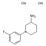 1-(3-fluorophenyl)piperidin-3-amine dihydrochloride