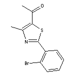 1-[2-(2-bromophenyl)-4-methyl-1,3-thiazol-5-yl]ethan-1-one