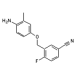 3-(4-amino-3-methylphenoxymethyl)-4-fluorobenzonitrile