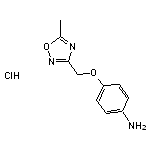 4-[(5-methyl-1,2,4-oxadiazol-3-yl)methoxy]aniline hydrochloride