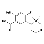 2-amino-5-(3,3-dimethylmorpholin-4-yl)-4-fluorobenzoic acid