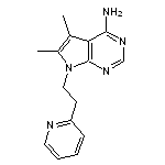 5,6-dimethyl-7-(2-pyridin-2-ylethyl)-7H-pyrrolo[2,3-d]pyrimidin-4-amine