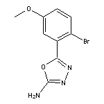 5-(2-bromo-5-methoxyphenyl)-1,3,4-oxadiazol-2-amine