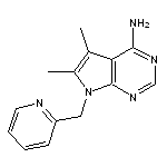 5,6-dimethyl-7-(pyridin-2-ylmethyl)-7H-pyrrolo[2,3-d]pyrimidin-4-amine