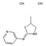 N-(5-methyl-1,3-thiazolidin-2-ylidene)pyridin-3-amine dihydrochloride