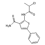 2-(2-chloropropanamido)-5-phenylthiophene-3-carboxamide