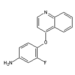 3-fluoro-4-(quinolin-4-yloxy)aniline