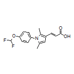 (E)-3-[1-[4-(Difluoromethoxy)phenyl]-2,5-dimethyl-3-pyrrolyl]acrylic Acid