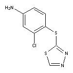 3-chloro-4-(1,3,4-thiadiazol-2-ylsulfanyl)aniline