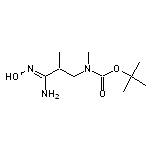 tert-butyl N-[2-(N’-hydroxycarbamimidoyl)-2-methylethyl]-N-methylcarbamate