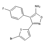 3-(5-bromothiophen-2-yl)-4-(4-fluorophenyl)-1,2-oxazol-5-amine