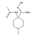 N-[4-(N’-hydroxycarbamimidoyl)-1-methylpiperidin-4-yl]acetamide