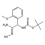 tert-butyl N-[(N’-hydroxycarbamimidoyl)(2-methoxyphenyl)methyl]carbamate