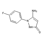 5-amino-1-(4-fluorophenyl)-2,3-dihydro-1H-pyrazol-3-one