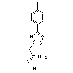 N’-hydroxy-2-[4-(4-methylphenyl)-1,3-thiazol-2-yl]ethanimidamide