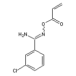 [amino(3-chlorophenyl)methylidene]amino prop-2-enoate