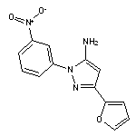 3-(furan-2-yl)-1-(3-nitrophenyl)-1H-pyrazol-5-amine