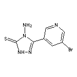 4-amino-3-(5-bromopyridin-3-yl)-4,5-dihydro-1H-1,2,4-triazole-5-thione