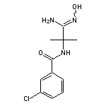 3-chloro-N-[1-(N’-hydroxycarbamimidoyl)-1-methylethyl]benzamide