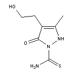 4-(2-hydroxyethyl)-3-methyl-5-oxo-2,5-dihydro-1H-pyrazole-1-carbothioamide