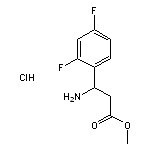 methyl 3-amino-3-(2,4-difluorophenyl)propanoate hydrochloride