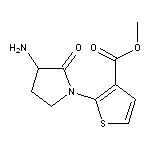 methyl 2-(3-amino-2-oxopyrrolidin-1-yl)thiophene-3-carboxylate