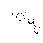 [3-(4-fluorophenyl)-1-phenyl-1H-pyrazol-4-yl]methanamine hydrochloride