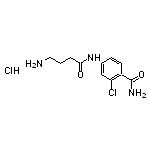 4-(4-aminobutanamido)-2-chlorobenzamide hydrochloride