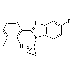 2-(1-cyclopropyl-5-fluoro-1H-benzimidazol-2-yl)-6-methylaniline