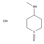 4-(methylamino)-1$l^{4}-thian-1-one hydrochloride