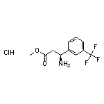 methyl (3S)-3-amino-3-[3-(trifluoromethyl)phenyl]propanoate hydrochloride