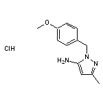 1-(4-methoxybenzyl)-3-methyl-1H-pyrazol-5-amine hydrochloride