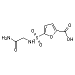 5-[(carbamoylmethyl)sulfamoyl]furan-2-carboxylic acid