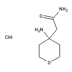 2-(4-aminooxan-4-yl)acetamide hydrochloride