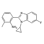 2-(1-cyclopropyl-6-fluoro-1H-benzimidazol-2-yl)-6-methylaniline