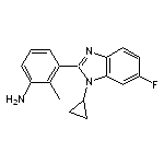 3-(1-cyclopropyl-6-fluoro-1H-1,3-benzodiazol-2-yl)-2-methylaniline