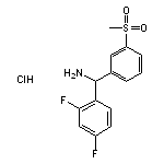 (2,4-difluorophenyl)(3-methanesulfonylphenyl)methanamine hydrochloride