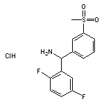 (2,5-difluorophenyl)(3-methanesulfonylphenyl)methanamine hydrochloride