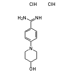 4-(4-hydroxypiperidin-1-yl)benzene-1-carboximidamide dihydrochloride