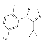 3-(5-cyclopropyl-1H-1,2,3,4-tetrazol-1-yl)-4-fluoroaniline