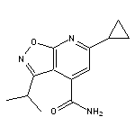 6-cyclopropyl-3-(propan-2-yl)-[1,2]oxazolo[5,4-b]pyridine-4-carboxamide