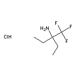 3-(trifluoromethyl)pentan-3-amine hydrochloride